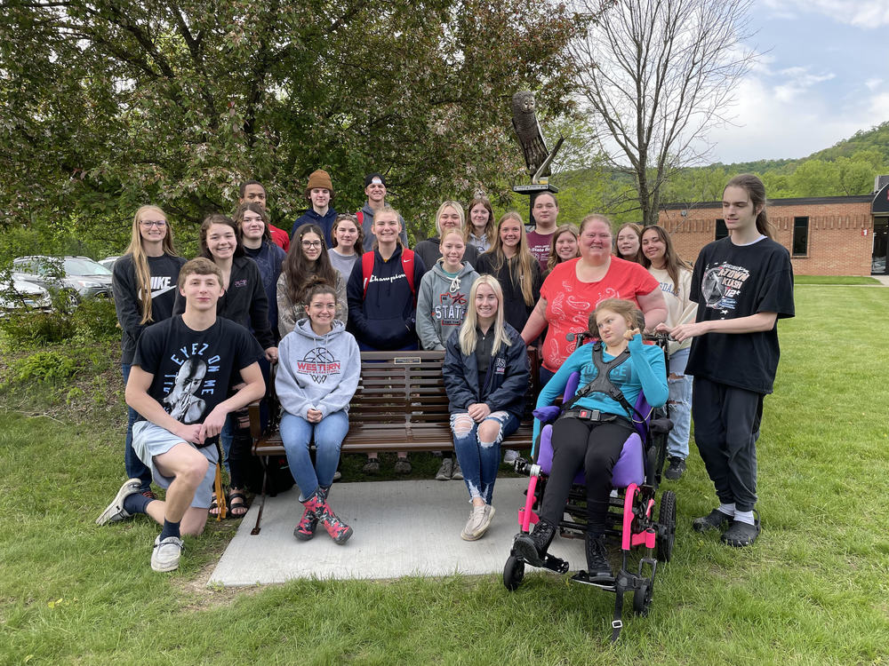 Senior Class with Jared Larson Bench