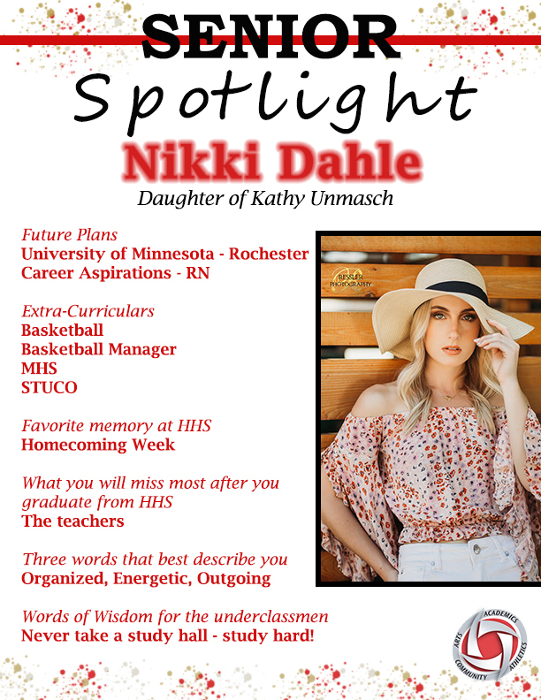 Senior Spotlight - Nikki Dahle
