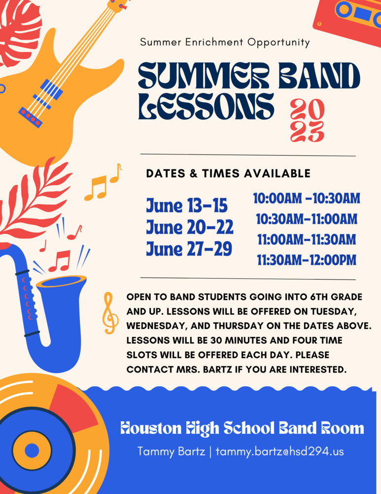 Summer Band Lessons