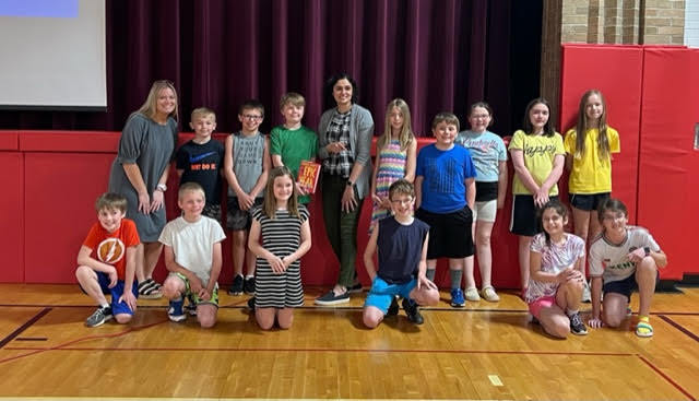 Nina Hamza Visits Elementary Students